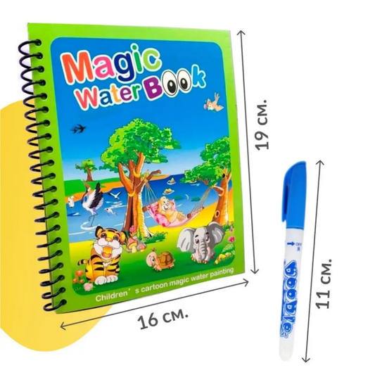 Kniha na maľovanie vodou Magic Water - Detská vzdelávacia hra