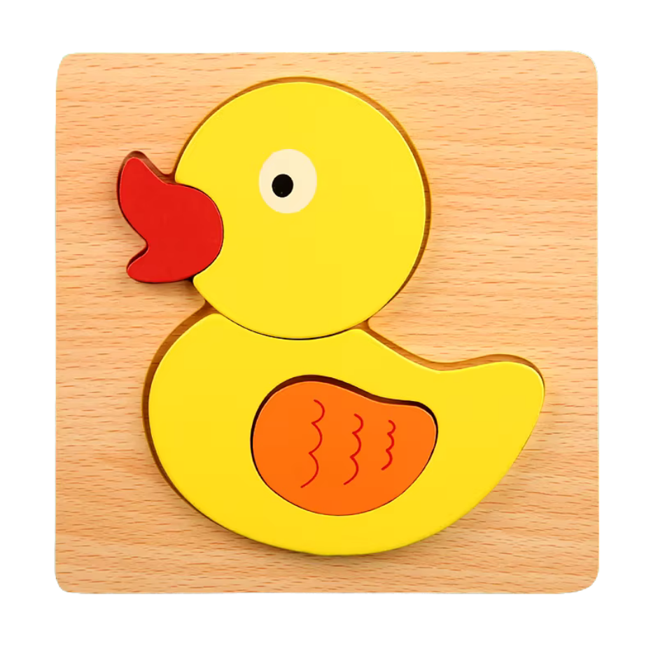Drevené puzzle pre najmenších - Detská vzdelávacia hra