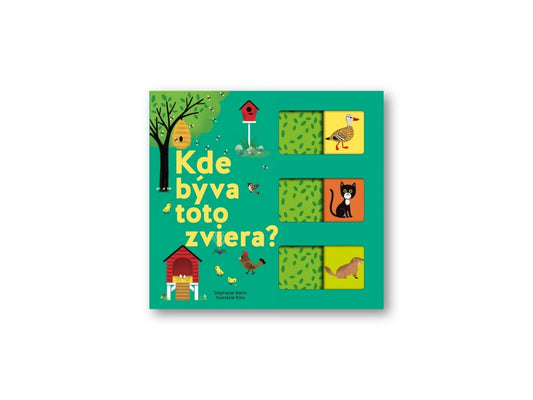 Náučná kniha Kde bývajú zvieratká - Detská vzdelávacia hra